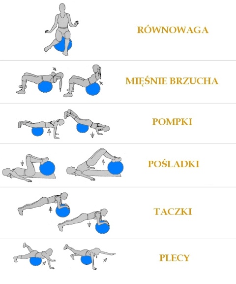Gimnastyczna Piłka Treningowa Do Rehabilitacji DUŻA 85cm SMJ do 200 kg