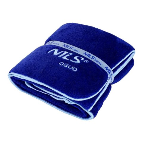 NAR14 RĘCZNIK Z MIKROFIBRY FROTTE GRANATOWY 160X80cm NILS AQUA
