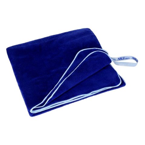 NAR14 RĘCZNIK Z MIKROFIBRY FROTTE GRANATOWY 160X80cm NILS AQUA
