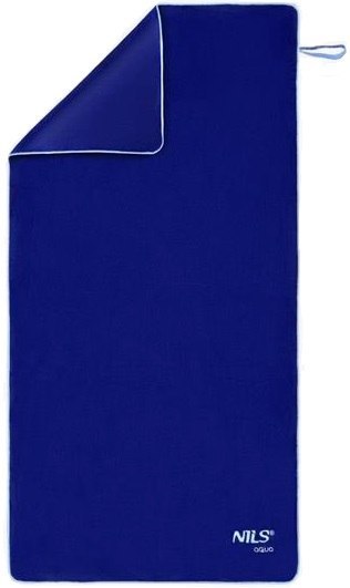 NAR14 RĘCZNIK Z MIKROFIBRY FROTTE GRANATOWY 160X80cm NILS AQUA