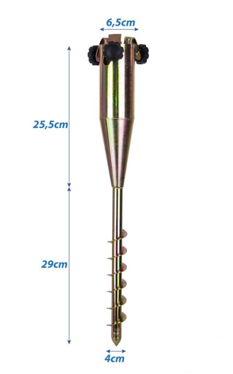 BAZA MOCOWANIE DO PARASOLA METALOWA WKRĘCANA 1032887