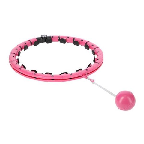 FH07 PINK HULA HOP Z OBCIĄŻNIKIEM I LICZNIKIEM