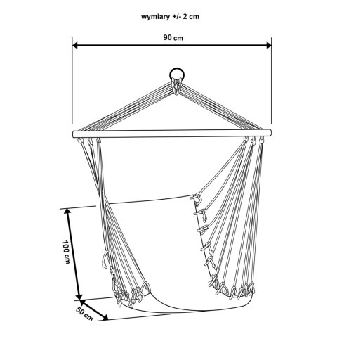HAMAK FOTEL BRAZYLIJSKI 100X50CM NATURA JUNGLE LIGHT