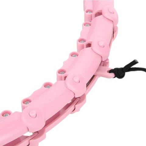 HHW02 HULA HOP LIGHT PINK Z WYPUSTKAMI I OBCIĄŻNIKIEM HMS