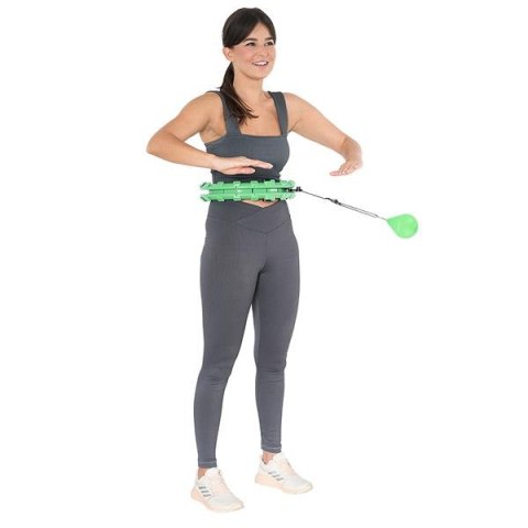 HHW12 PLUS SIZE HULA HOP GREEN Z WYPUSTKAMI I OBCIĄŻNIKIEM HMS