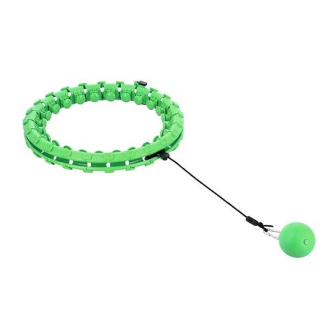 HHW01 HULA HOP GREEN Z WYPUSTKAMI I OBCIĄŻNIKIEM HMS