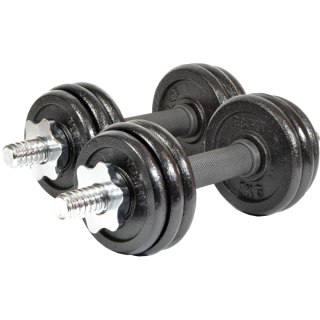 HANTLE ŻELIWNE 15KG ( 2X7.5 KG ) WALIZKA EB FIT