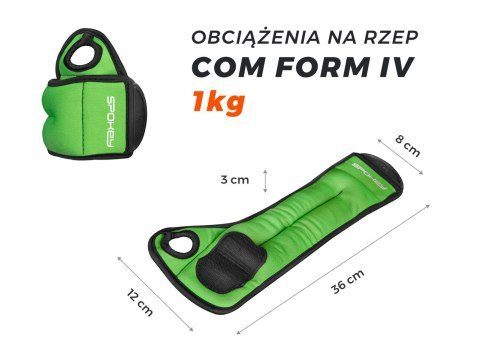 Obciążenia na rzep na nadgarstki Spokey COM FORM IV (2 x 1 kg)