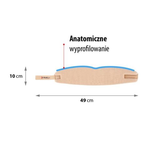SZ1192 BEŻOWY KOŁNIERZ ORTOPEDYCZNY 49CM HMS