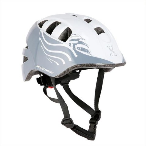 MTW08 SZARY ROZM. XS (47-56CM) KASK DZIECIĘCY NILS EXTREME