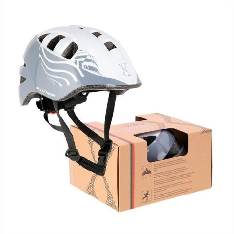 MTW08 SZARY ROZM. XS (47-56CM) KASK DZIECIĘCY NILS EXTREME