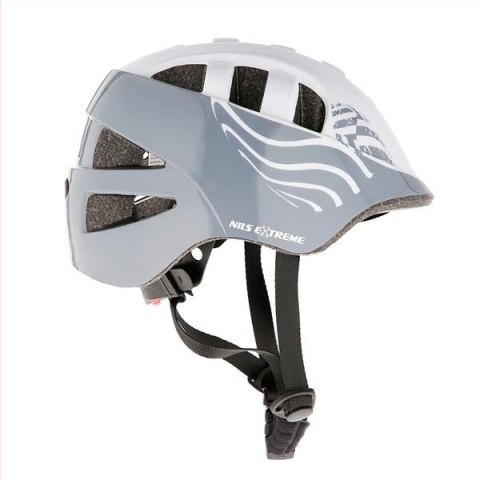 MTW08 SZARY ROZM. XS (47-56CM) KASK DZIECIĘCY NILS EXTREME