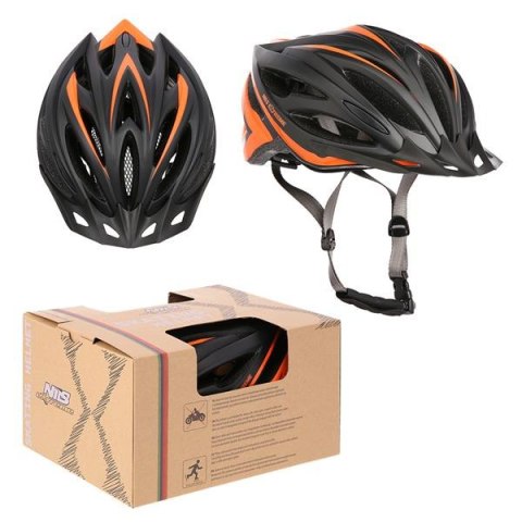 MTW202 CZARNO-POMARAŃCZOWY ROZM. L (55-59CM) KASK NILS EXTREME