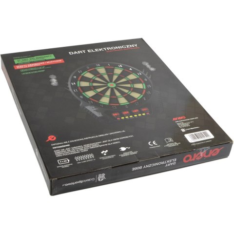 DART ELEKTRONICZNY Z ZASILACZEM I 4 LICZNIKAMI ENERO 51 CM