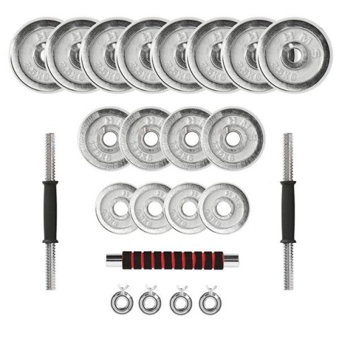 STC21 SZTANGIELKI/SZTANGA W WALIZCE CHROM 2x10KG HMS