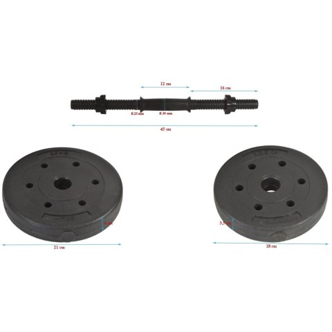 HANTLA KOMPOZYTOWA 16 KG ( 2X8 KG ) EB FIT