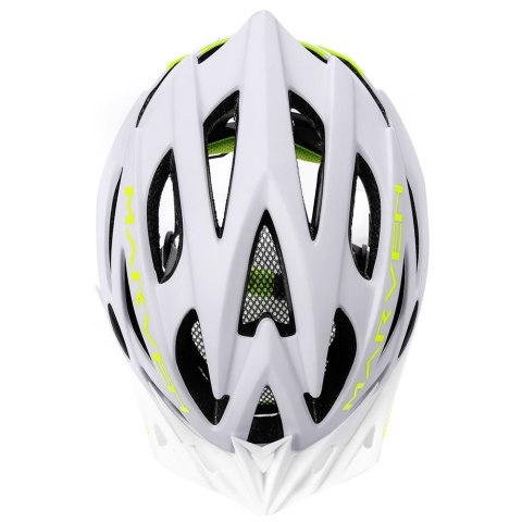 KASK ROWEROWY METEOR MARVEN white/neon green L(58-61cm)