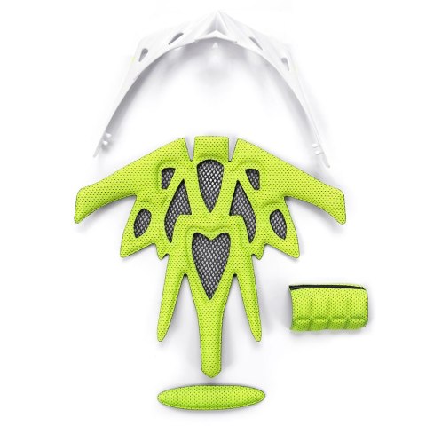 KASK ROWEROWY METEOR MARVEN white/neon green L(58-61cm)