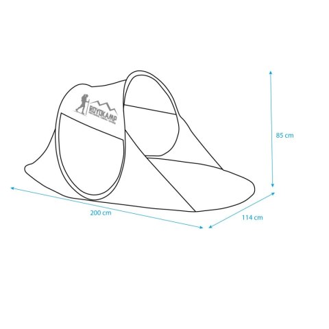 NAMIOT PARAWAN PLAŻOWY SAMOROZKŁADAJĄCY 190X90X86CM ROYOKAMP