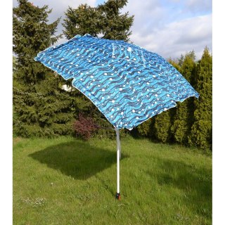 PARASOL PLAŻOWO OGRODOWY 180CM NIEBIESKI MORSKI