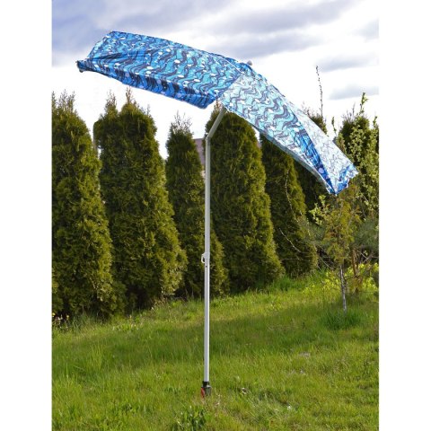 PARASOL PLAŻOWO OGRODOWY 180CM NIEBIESKI MORSKI