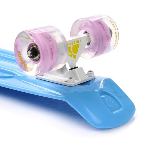 DESKOROLKA METEOR PLASTIKOWA Z KÓŁKAMI LED blue