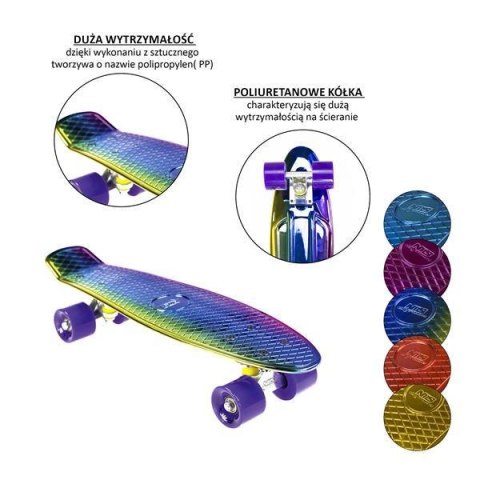 PNB01 RAINBOW ELECTROSTYLE PENNYBOARD DESKOROLKA NILS EXTREME