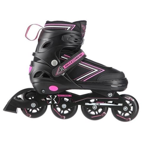 NH11912 A 2w1 BLACK/PINK ROZM. L(39-42) ŁYŻWOROLKI Z WYM. PŁ. HOKEJOWĄ NILS EXTREME