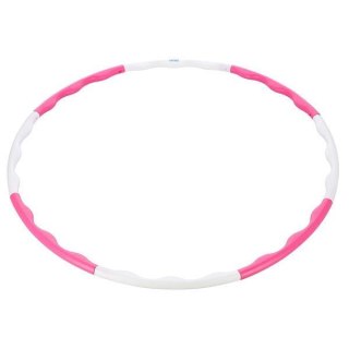 HHP090 PINK-WHITE HULA HOP 0,4KG 90CM ONE FITNESS