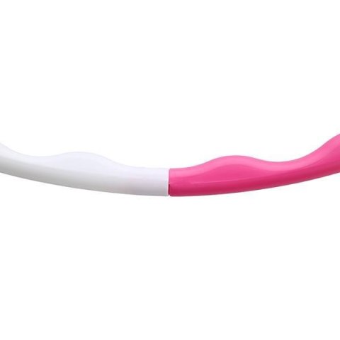 HHP090 PINK-WHITE HULA HOP 0,4KG 90CM ONE FITNESS