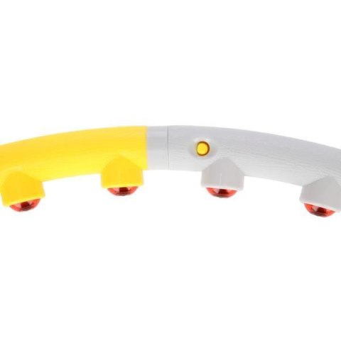 HHP005 GREY-YELLOW HULA HOP MASUJĄCY Z MAGNESAMI 85CM HMS