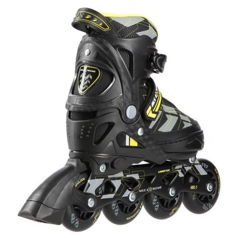 NA11002 CZARNO/ŻÓŁTE ROZM. M (35-38) ŁYŻWOROLKI NILS EXTREME