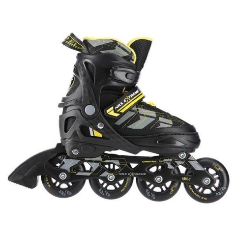NA11002 CZARNO/ŻÓŁTE ROZM. S (31-34) ŁYŻWOROLKI NILS EXTREME