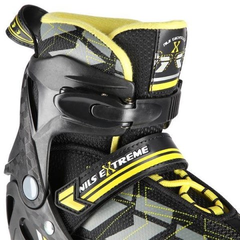 NA11002 CZARNO/ŻÓŁTE ROZM. S (31-34) ŁYŻWOROLKI NILS EXTREME