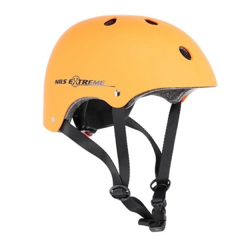 MTV12 POMARAŃCZOWY MATOWY ROZM. XL (55-61 cm) KASK NILS EXTREME