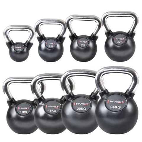 KGC06 UCHWYT CHROM OGUMOWANY KETTLEBELL ŻELIWNY HMS