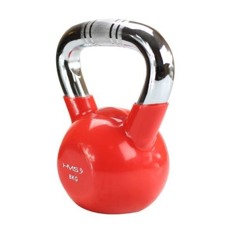 KTC08 RED UCHWYT CHROM RADEŁKOWANY KETTLEBELL ŻELIWNY HMS