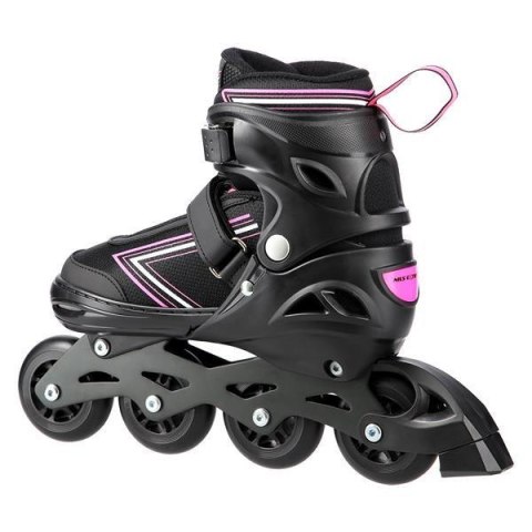 NH11912 A 2w1 BLACK/PINK ROZM. M(35-38) ŁYŻWOROLKI Z WYM. PŁ. HOKEJOWĄ NILS EXTREME