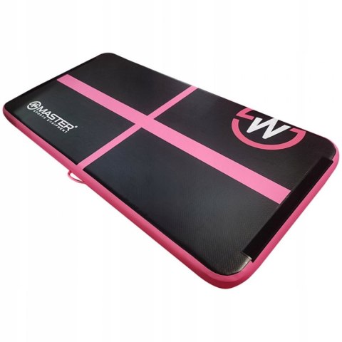 Master AirTrack Dmuchana Mata Gimnastyczna MASTER 200 x 100 x 10 cm Black-Pink