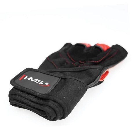 RST01 BLACK/RED ROZM. M RĘKAWICE NA SIŁOWNIĘ HMS