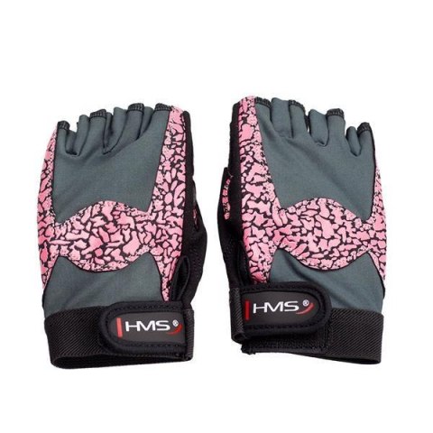 RST03 PINK/GRAY ROZM. S RĘKAWICE NA SIŁOWNIĘ HMS