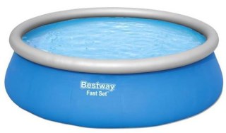 Bestway Basen Dmuchany Rozporowy z Kołnierzem Fast Set 457 x 107 cm BESTWAY