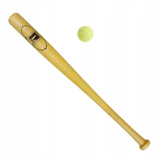 Londero Drewniany Kij Baseballowy LONDERO 75 cm z Piłką do Tenisa