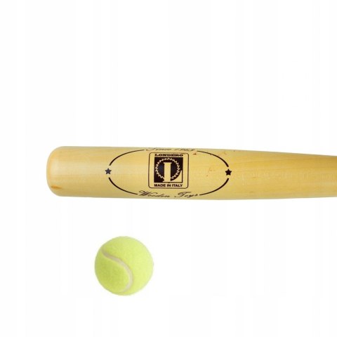 Londero Drewniany Kij Baseballowy LONDERO 75 cm z Piłką do Tenisa