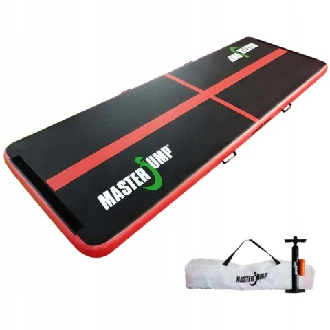 MASTER SPORT s.r.o. AirTrack Dmuchana Mata Gimnastyczna MASTER 300 x 100 x 10 cm Black-Red