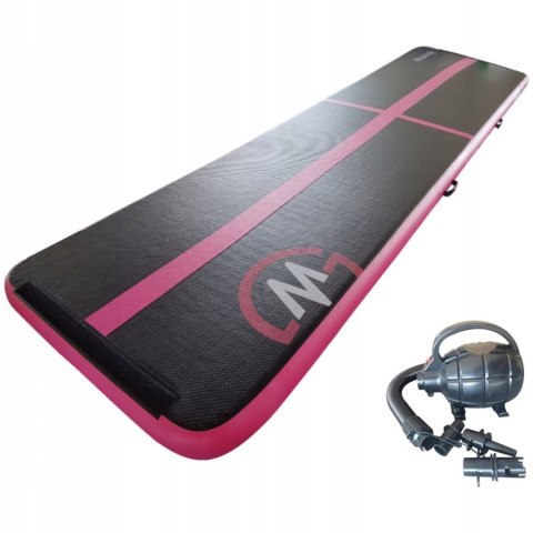 Master AirTrack Dmuchana Mata Gimnastyczna MASTER 500 x 100 x 10 cm Black-Pink