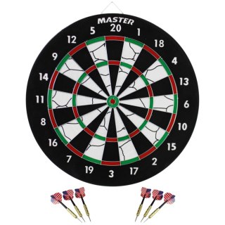 MASTER SPORT s.r.o. Dart 2w1 Dwustronny 45 cm + 6 Rzutek MASTER