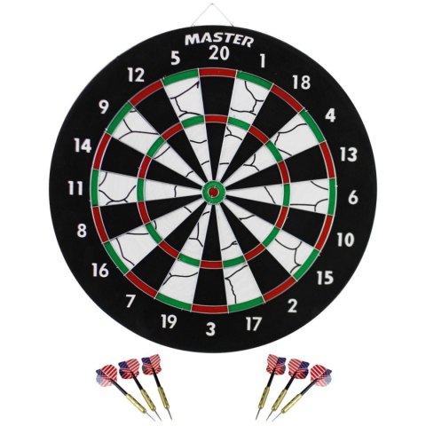 Master Dart 2w1 Dwustronny 45 cm + 6 Rzutek MASTER