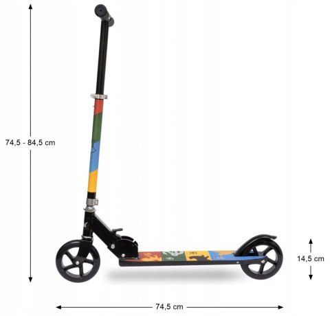 DARPEJE Hulajnoga HARRY POTTER dla Dzieci Składana Koła 145 mm do 100 kg D'arpeje