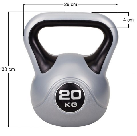 Master Kettlebell Winylowy Hantla 20 kg